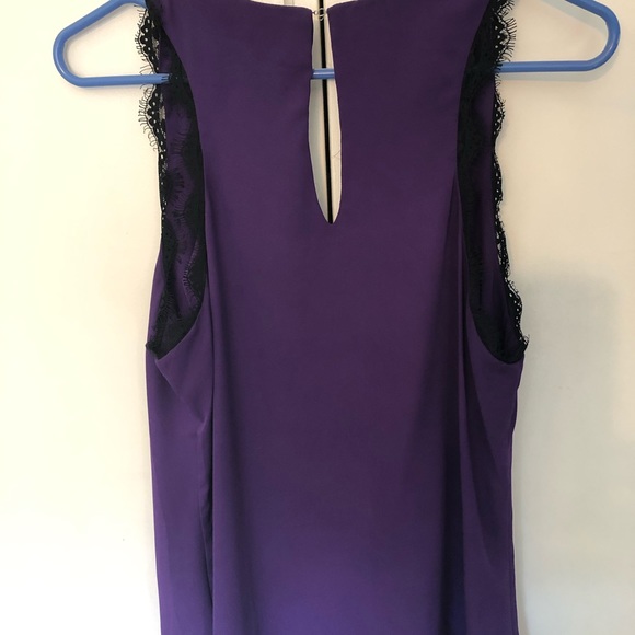 Purple StitchFix tank with lace detail - Picture 4 of 5